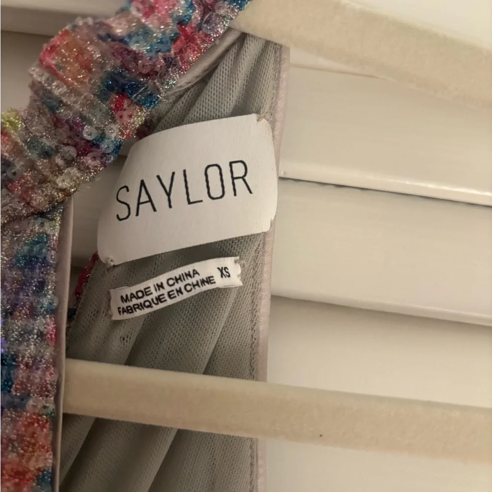 SAYLOR Multicolor Sequin Halter dress - Picture 2 of 4